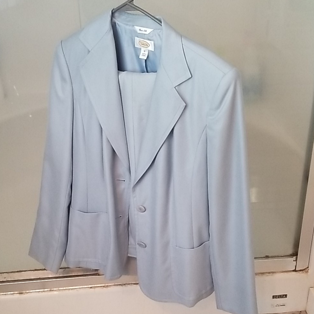 Talbots light blue pant suit